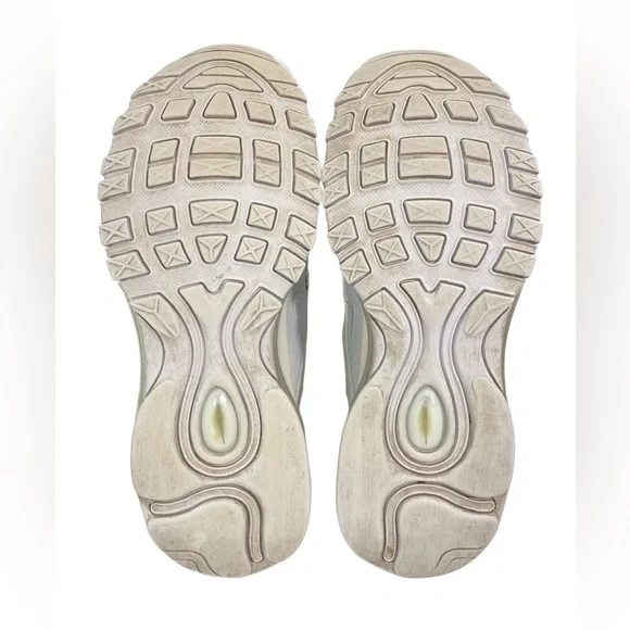 Nike Air Max 97 Triple White Sneakers - Girl/Boy Size 5.5Y - Picture 10 of 10